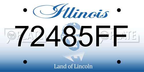 72485FF Illinois License Plate
