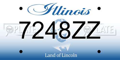 7248ZZ Illinois License Plate