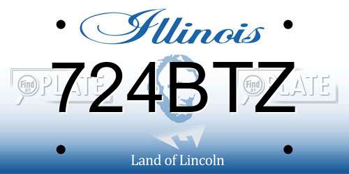 724BTZ Illinois License Plate