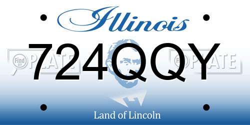 724QQY Illinois License Plate