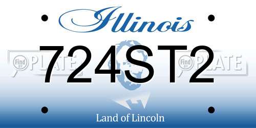 724ST2 Illinois License Plate
