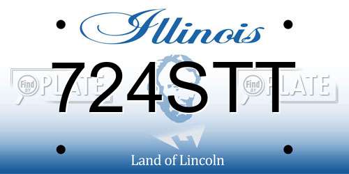724STT Illinois License Plate