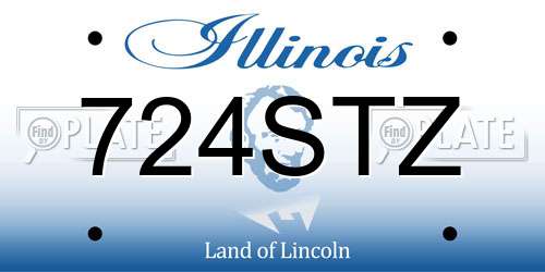 724STZ Illinois License Plate