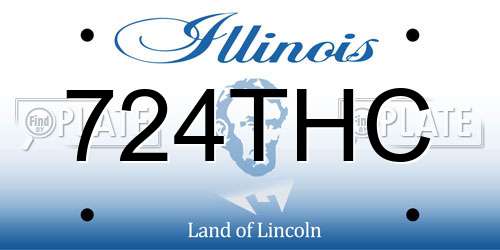 724THC Illinois License Plate
