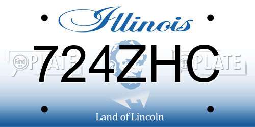 724ZHC Illinois License Plate