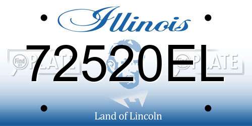 72520EL Illinois License Plate