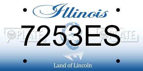 7253ES Illinois License Plate
