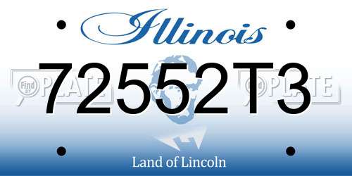 72552T3 Illinois License Plate