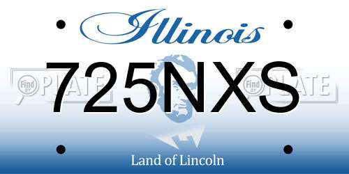 725NXS Illinois License Plate