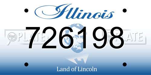 726198 Illinois License Plate