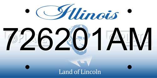 726201AM Illinois License Plate