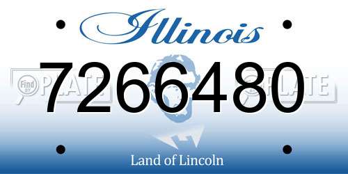 7266480 Illinois License Plate