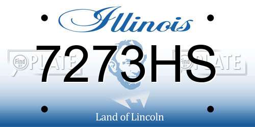 7273HS Illinois License Plate