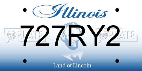 727RY2 Illinois License Plate