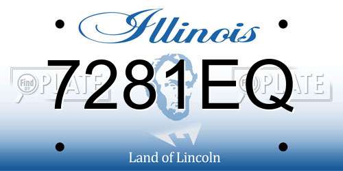7281EQ Illinois License Plate