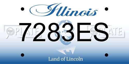 7283ES Illinois License Plate