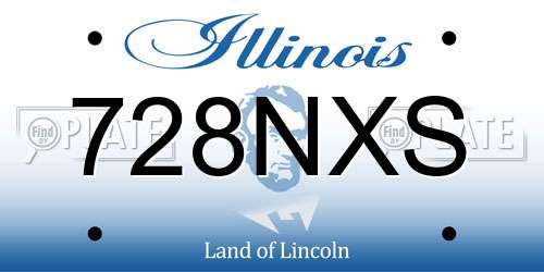 728NXS Illinois License Plate