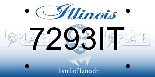7293IT Illinois License Plate