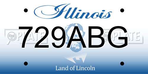 729ABG Illinois License Plate