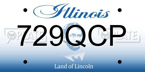 729QCP Illinois License Plate
