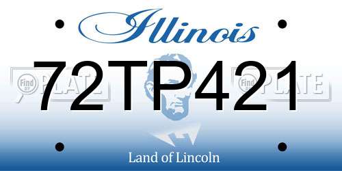 72TP421 Illinois License Plate