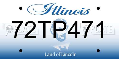 72TP471 Illinois License Plate