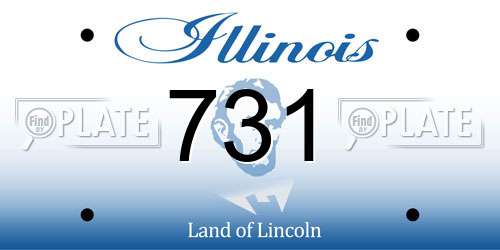 731 Illinois License Plate