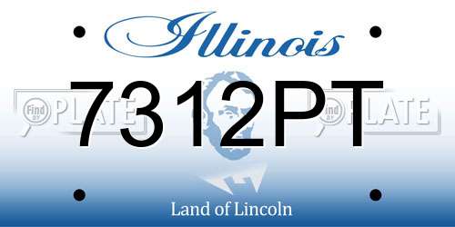 7312PT Illinois License Plate
