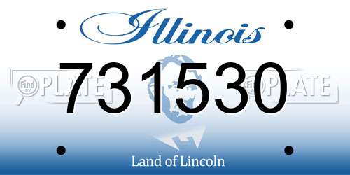 731530 Illinois License Plate