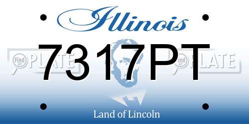 7317PT Illinois License Plate