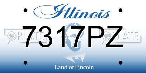 7317PZ Illinois License Plate