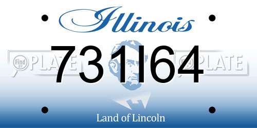 731I64 Illinois License Plate