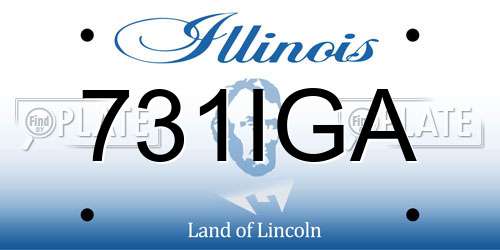 731IGA Illinois License Plate