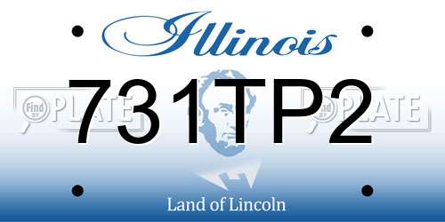 731TP2 Illinois License Plate