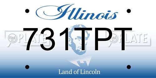731TPT Illinois License Plate
