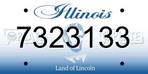 7323133 Illinois License Plate