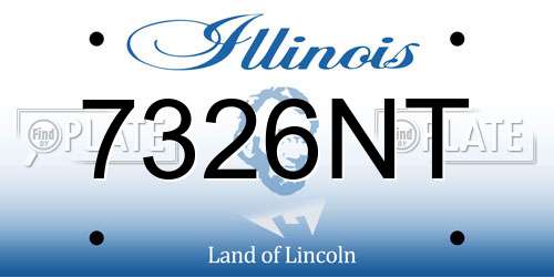 7326NT Illinois License Plate