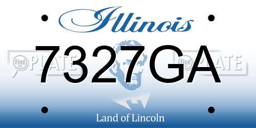 7327GA Illinois License Plate