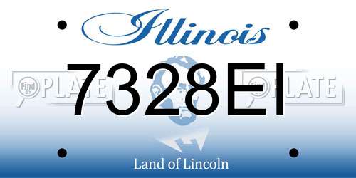 7328EI Illinois License Plate
