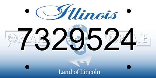 7329524 Illinois License Plate