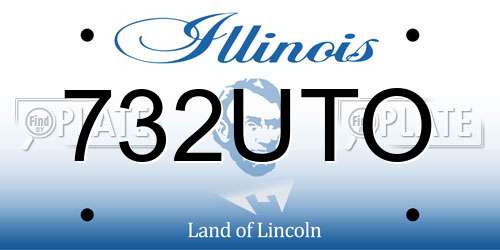 732UTO Illinois License Plate