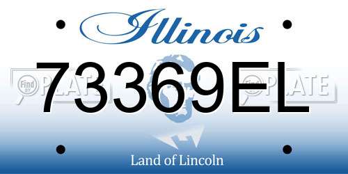 73369EL Illinois License Plate