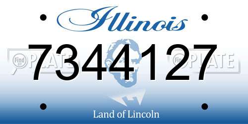 7344127 Illinois License Plate