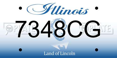 7348CG Illinois License Plate