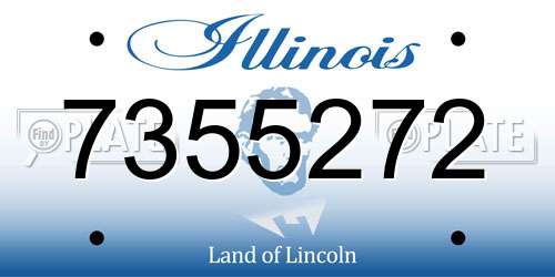 7355272 Illinois License Plate