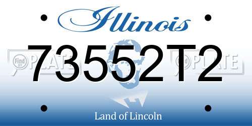 73552T2 Illinois License Plate