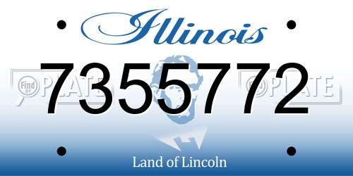 7355772 Illinois License Plate
