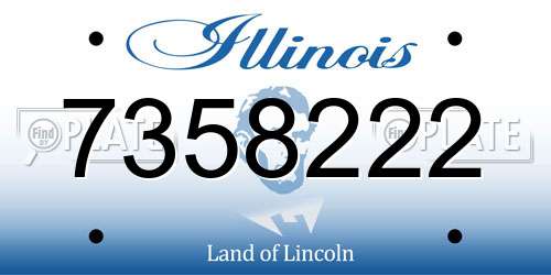 7358222 Illinois License Plate