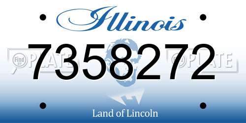 7358272 Illinois License Plate