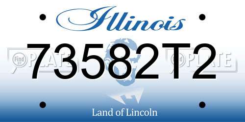 73582T2 Illinois License Plate
